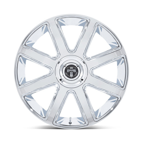 26" DUB 1PC DC273 Pull Chrome 26x10 6x135 6x5.5 30mm For Ford Chevy GMC Ram Rim