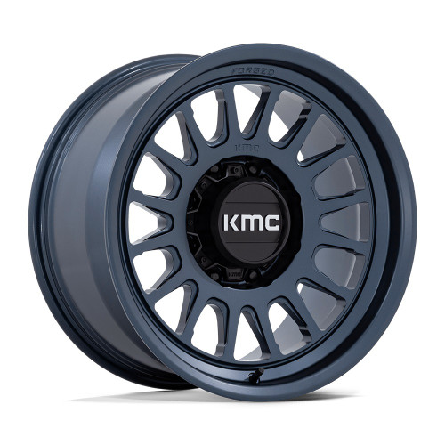 18" KMC KM452 Impact Forged Monoblock Metallic Blue 18x9 Wheel 8x170 -12mm Rim