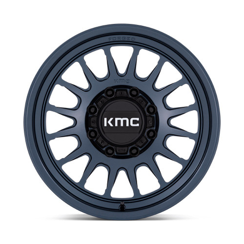18" KMC KM452 Impact Forged Monoblock Metallic Blue 18x9 Wheel 8x170 -12mm Rim