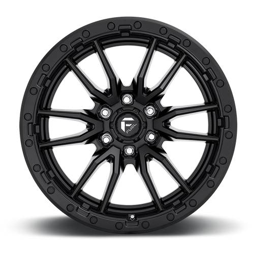 Fuel 1PC D679 Rebel 22x12 8x170 Matte Black Wheel 22" -44mm Rim