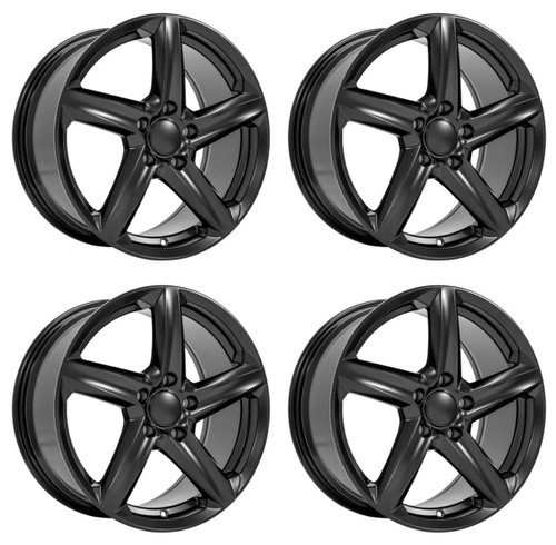 Set 4 19" OE Wheels CV02C Satin Black 19x10 Wheels 5x4.75 Rims 73mm For Chevy