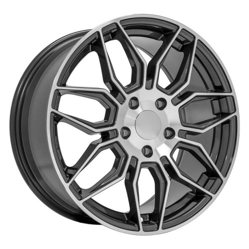 Set 4 18" OE Wheels CV03C Gunmetal Machined 18x8.5 Wheels 5x4.75 Rims 52mm