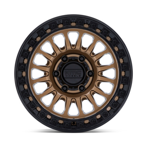 17" KMC KM552 IMS Matte Bronze Gloss Black Lip 17x8.5 Wheel 5x5 25mm Truck Rim
