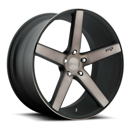 Niche  M134 Milan 19x8.5 5x4.5 Matte Black Machined Double Dark Wheel 19" 35mm