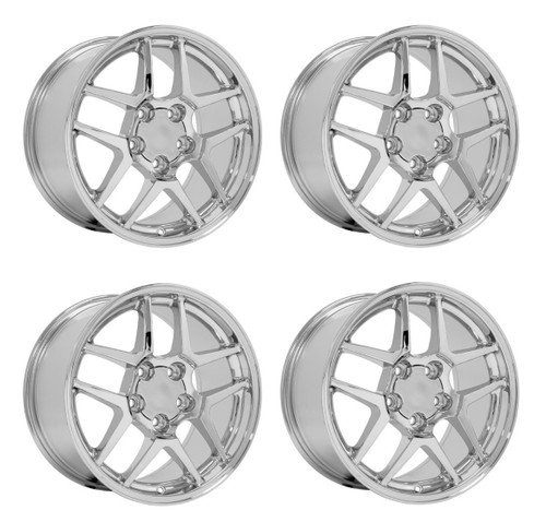 Set 4 18" OE Wheels CV04 Chrome 18x10.5 Wheels 5x4.75 Rim 56mm For Chevy Pontiac