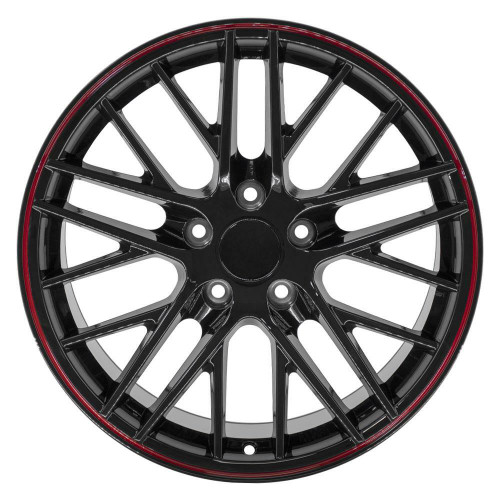17" OE Wheels CV08A Gloss Black 17x9.5 Wheel 5x4.75 Rim 54mm For Chevy Pontiac