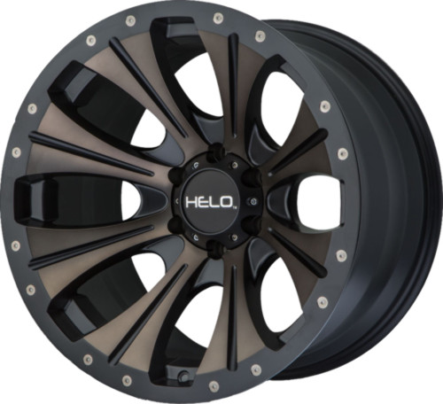 Helo HE901 18x9 5x5.5 Satin Black Dark Tint Wheel 18" 18mm Rim