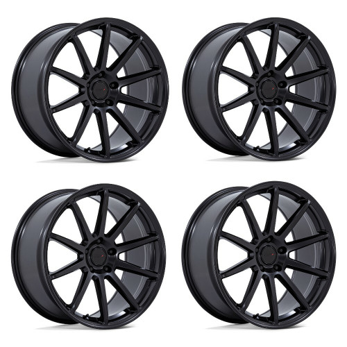 Set 4 19" TSW TW004 Canard Matte Black 19x10.5 Wheels 5x4.5 25mm Rims
