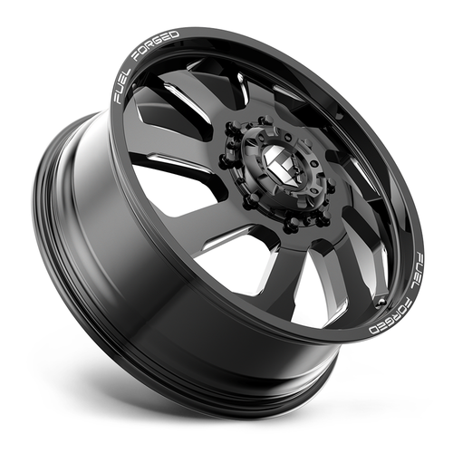 Fuel Mono DD39 FF39D 22x8.25 8x200 Gloss Black Milled Front Wheel 22" 105mm Rim