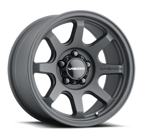 17" Vision Off Road 351 Flow Satin Black 17x8.5 Wheel 5x5 10mm Truck Rim