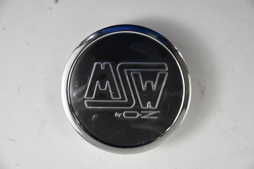 MSW Chrome and Black Custom Wheel Center Cap Hub Cap XC566VW 2.75" DIA