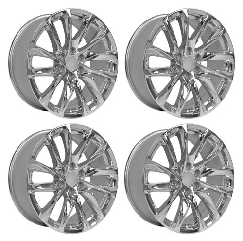 Set 4 22" OE Wheels CA90 Chrome 22x9 Wheels 6x5.5 Rims 28mm For Chevy GMC