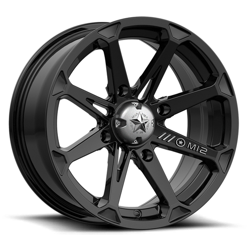 MSA Offroad Wheels M12 Diesel 18x7 4x156 Gloss Black Wheel 18" 10mm Rim