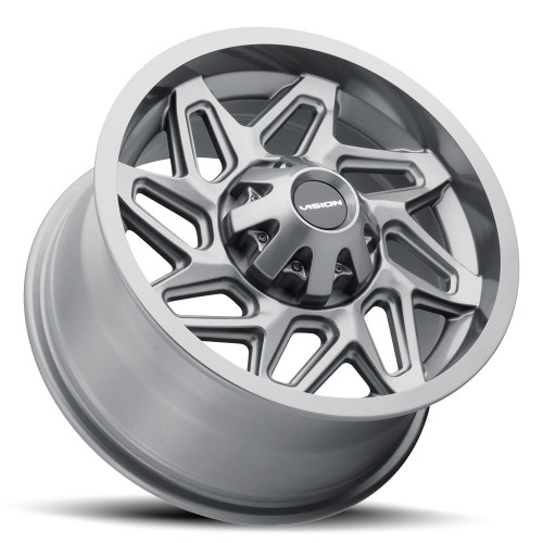 15" Vision ATV 361 Gunmetal 15x7 Wheel 4x156 38.1mm Rim