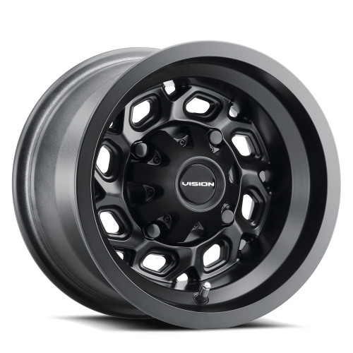 15" Vision ATV 361 Matte Black 15x7 Wheel 4x110 38.1mm Rim
