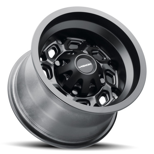 15" Vision ATV 361 Matte Black 15x7 Wheel 4x110 38.1mm Rim