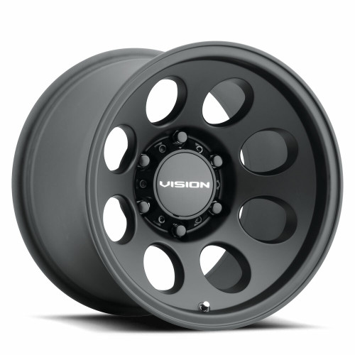 16" Vision Off Road 56 Midway Satin Black 16x8 Wheel 6x5.5 0mm Truck Rim
