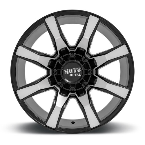 Moto Metal MO804 Spider 22x12 6x135 6x5.5 Gloss Black Machined Wheel 22" -44mm