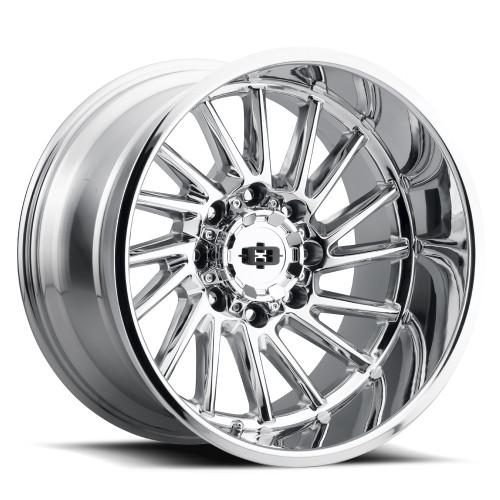 20" Vision 306 Rapier Chrome 20x10 Wheel 8x6.5 (8x165.1) -25mm Offroad Truck Rim