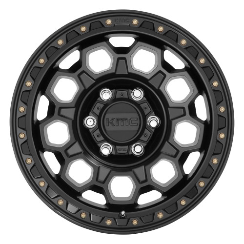 KMC KM545 Trek 17x8 6x120 Satin Black Wheel 17" 20mm Rim