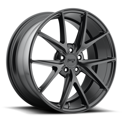 20" Niche 1PC M117 MISANO MATTE BLACK 20x10.5 5X112 Wheel 27mm Rim