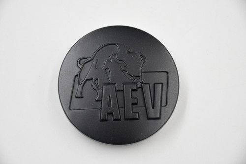 AEV Matte Black Wheel Center Cap Hub Cap C-411-1 2.125" Snap in