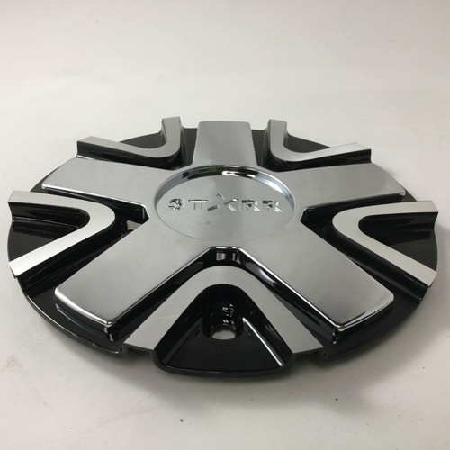 Starr Center Cap Machined/Black/Chrome 121S186-M 7.25"