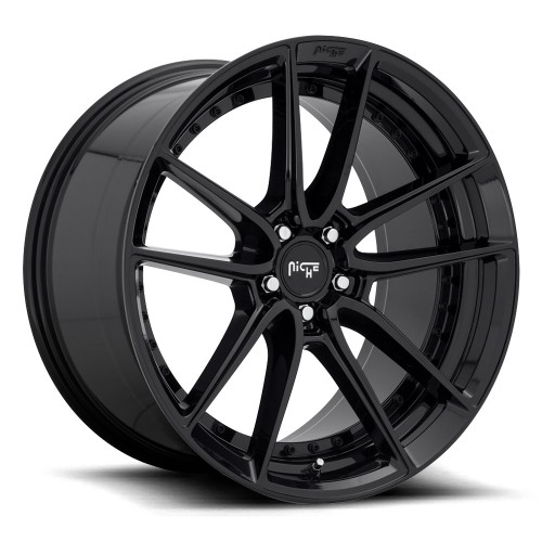 Niche 1PC M223 DFS 18x8 5x112 Gloss Black Wheel 18" 42mm Rim