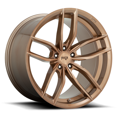 Niche 1PC M202 Vosso 19x9.5 5x120 Glossy Bronze Brushed Wheel 19" 40mm Rim