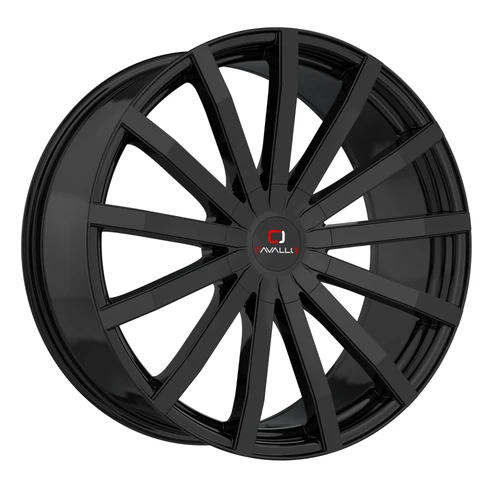 18" Cavallo CLV-52 Gloss Black 18x8 Wheel 4x100 4x4.5 35mm Rim