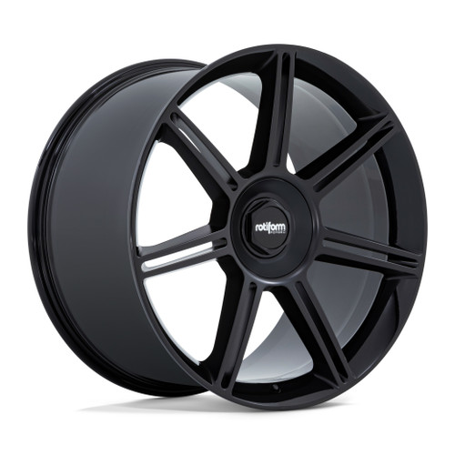 Rotiform  Fra 22x12 5x130 Gloss Black Matte Black Spokes Wheel 22" 60mm