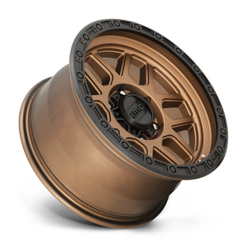 KMC KM544 Mesa 17x9 8x6.5 Matte Bronze With Black Lip Wheel 17" -12mm Rim