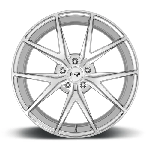 22" Niche M248 Misano 22x9 5x4.5 38mm Chrome Wheel Car Sedan Coupe SUV Rim
