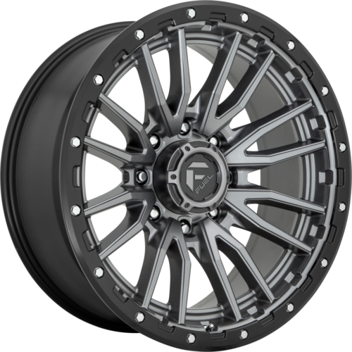 Fuel  D680 Rebel 22x10 6x5.5 Matte Gunmetal Black Bead Ring Wheel 22" -13mm