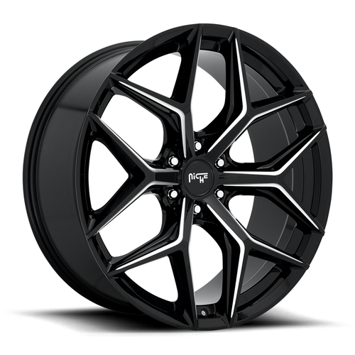 Niche 1PC M232 Vice Suv 24x10 6x135 Gloss Black Milled Wheel 24" 30mm Rim