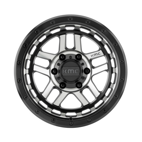 KMC KM540 Recon 17x8.5 6x120 Satin Black Machined Wheel 17" 18mm Rim