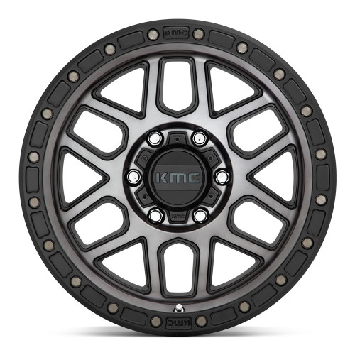 KMC KM544 Mesa 20x9 5x5.0 Satin Black With Gray Tint Wheel 20" 0mm Rim