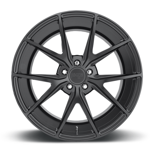 20" Niche 1PC M117 Misano 20x10 5x112 40mm Wheel Matte Black Rim