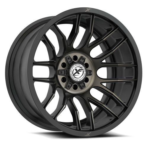 Set 4 17" XF Off-Road XF-232 Black & Bronze Machined DDT 17x9 5x5 5x5.5 12mm Rim