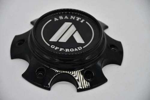 Asanti Wheels Gloss Black Chrome Logo 5.5 inch Wheel Center Cap SKU C-1006X135ABGB