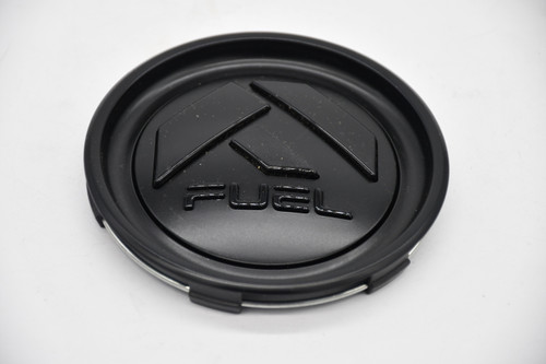 Fuel Satin Black Gloss Black Logo Wheel Center Cap Hub Cap A-1006-12BLD 4.25"