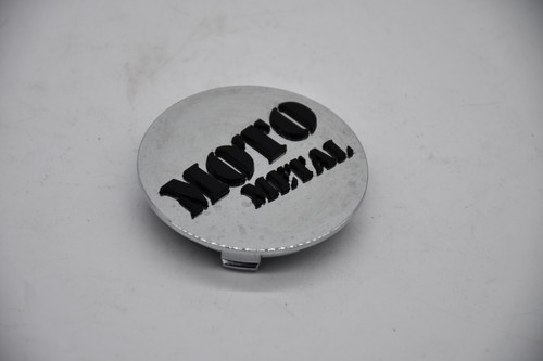 Moto Metal Chrome Black Logo Wheel Center Cap Hub Cap T127L133-5-H34-C1 2.7"