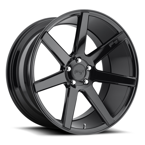 19" Niche 1PC M168 Verona 19x9.5 Gloss Black 5x112 Wheel 48mm Rim