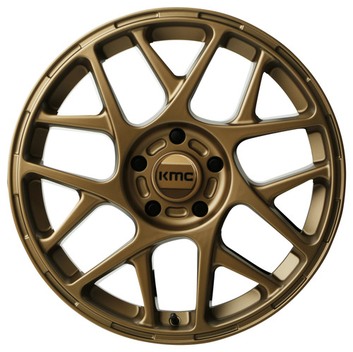 17" KMC KM708 Bully 17x8 5x4.5 Matte Bronze Wheel 38mm Rim