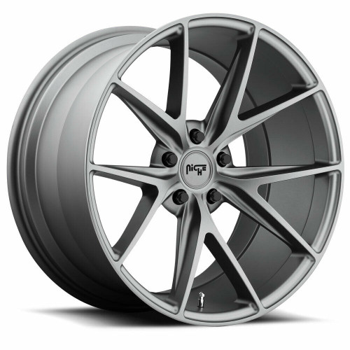 18" Niche 1PC M116 Misano 18x8 5x120 Matte Gunmetal Wheel 40mm Rim