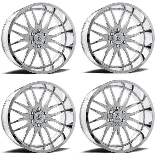 Set 4 20" Axe Wheels Hades 20x10 5x5 5x5.5 -19mm Chrome Wheels  Lifted Truck Rim