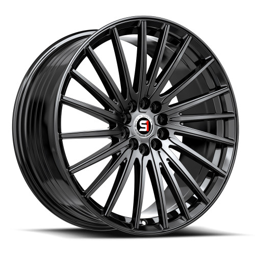17" Spec-1 SP-68 Gloss Black 17x7.5 Wheel 4x100 4x4.5 42mm Rim