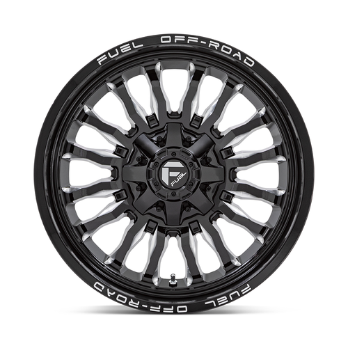 20" Fuel D795 Arc 20x10 6x135 6x5.5 -18mm Gloss Black Milled Wheel Truck SUV Rim