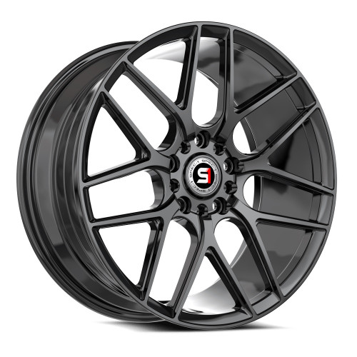 18" Spec-1 SP-78 Gloss Black 18x8 Wheel 5x112 5x4.5 35mm Rim