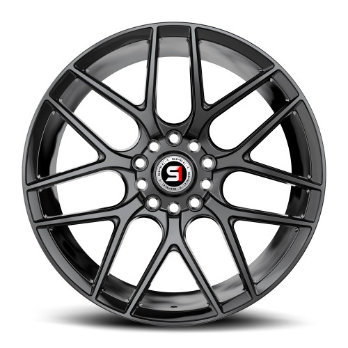 18" Spec-1 SP-78 Gloss Black 18x8 Wheel 5x100 5x4.5 35mm Rim